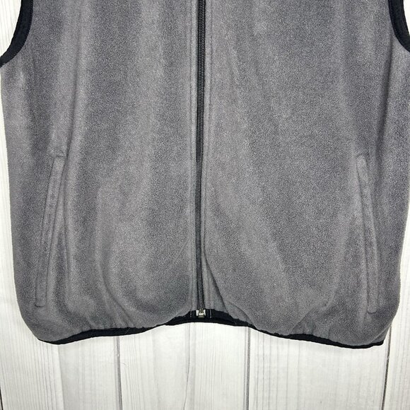 Vintage Marker Salt Lake 2002 Winter Olympics Sz M Mock Neck Fleece Vest Gray - Picture 5 of 8